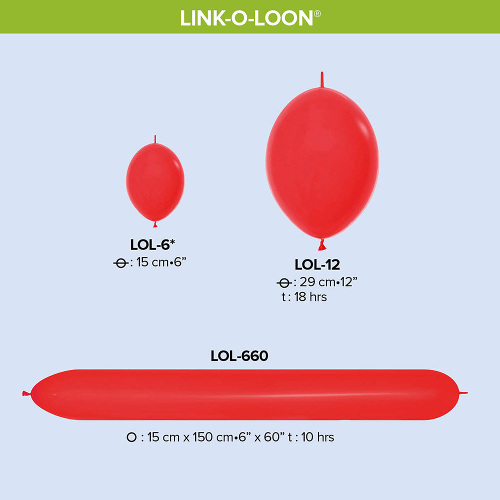 GLOBO LATEX LINK-O-LOON FASHION FUCSIA