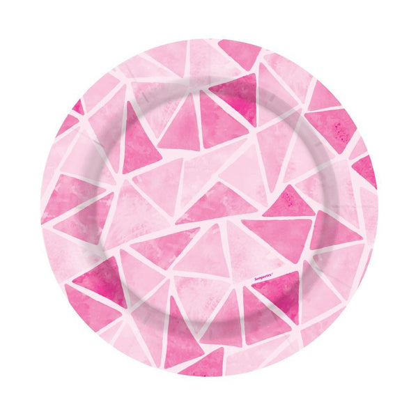 PINK TRIANGLES PLATE