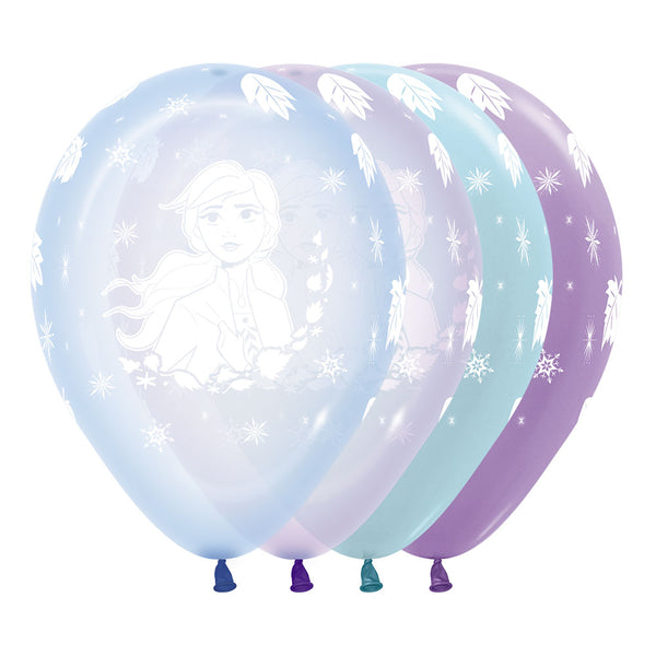 ROUND LATEX BALLOON INFINITY FROZEN CRYSTAL AND SATIN ASSORTED