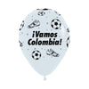 GLOBO PARA FIESTA LATEX REDONDO INFINITY VAMOS COLOMBIA FASHION BLANCO | SEMPERTEX COLOMBIA
