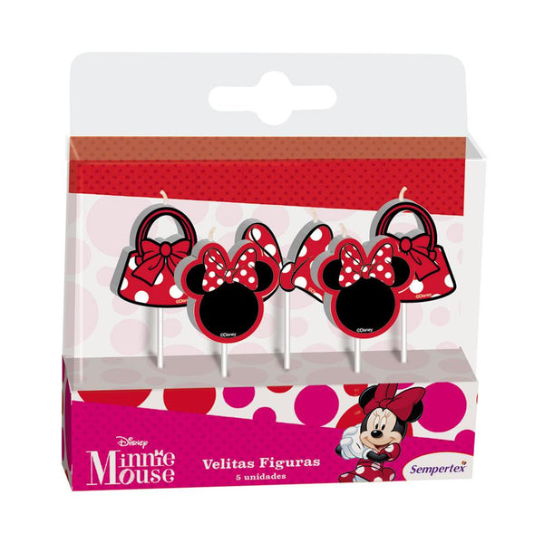 RED MINNIE FIGURE CANDLE